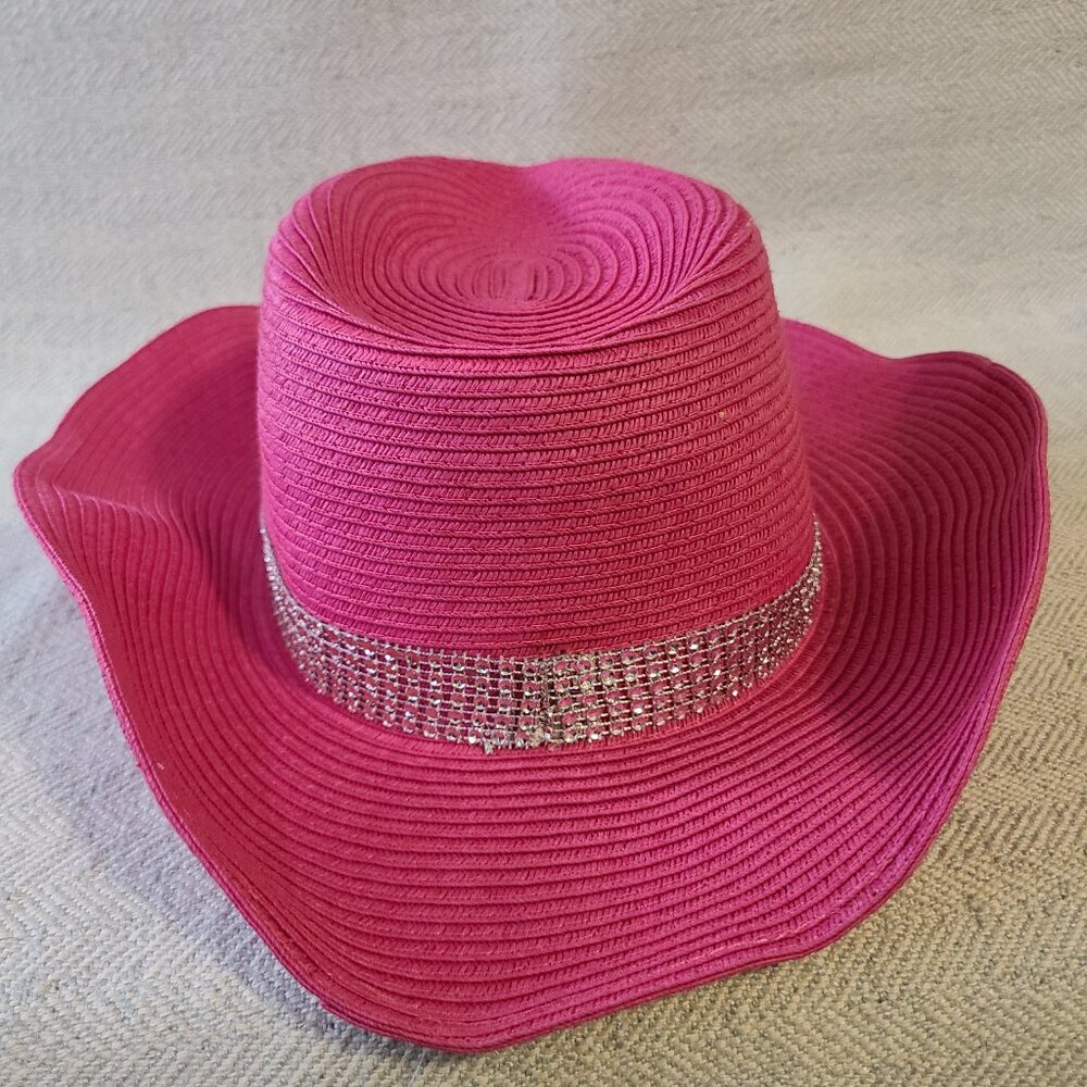 Vintage Mary Kay pink cowgirl hat- silver embellishment - Picture 3 of 6